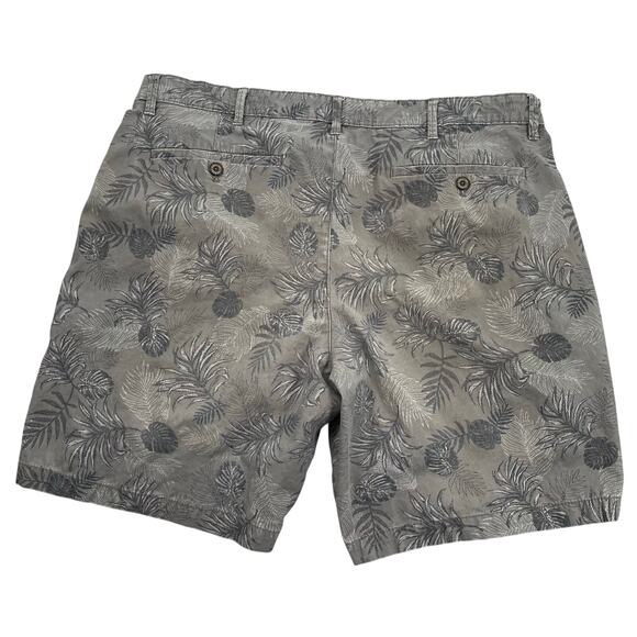 English Laundry Shorts Mens 38 Gray Tropical Hawaiian Cotton Stretch 8.5" Inseam - Picture 6 of 10